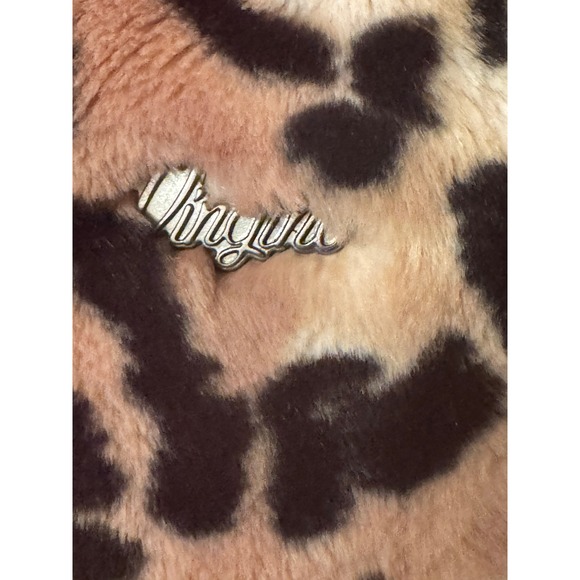 Vingino Girls Size 10 Leopard Print Faux Fur Bomber Jacket Dutch designer - Picture 2 of 9